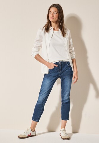 CECIL Regular Straight Leg 7/8 Jeans in Blau