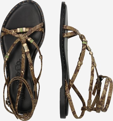 MAX&Co. Remienkové sandále 'STUDPALM' - Zelená