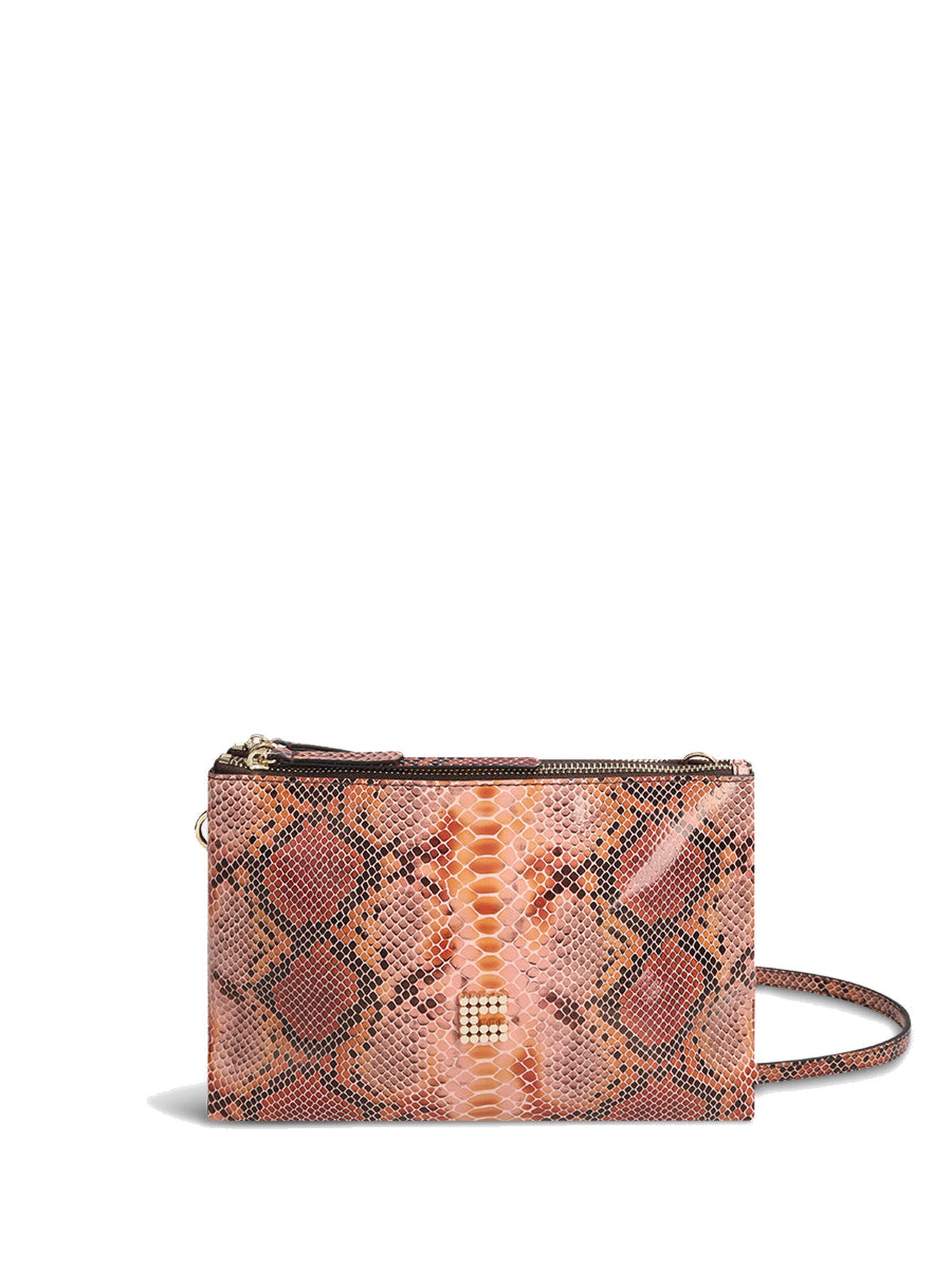 Clio Handbag 'CLYDE RAINBOW PYTHON' in Pink: front