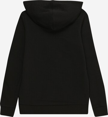 Jack & Jones Junior Zip-Up Hoodie 'FOREST' in Black