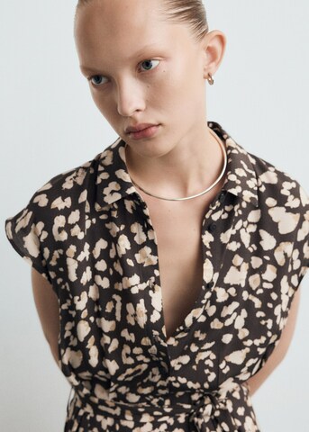 MANGO Dress 'Apple-w' in Brown