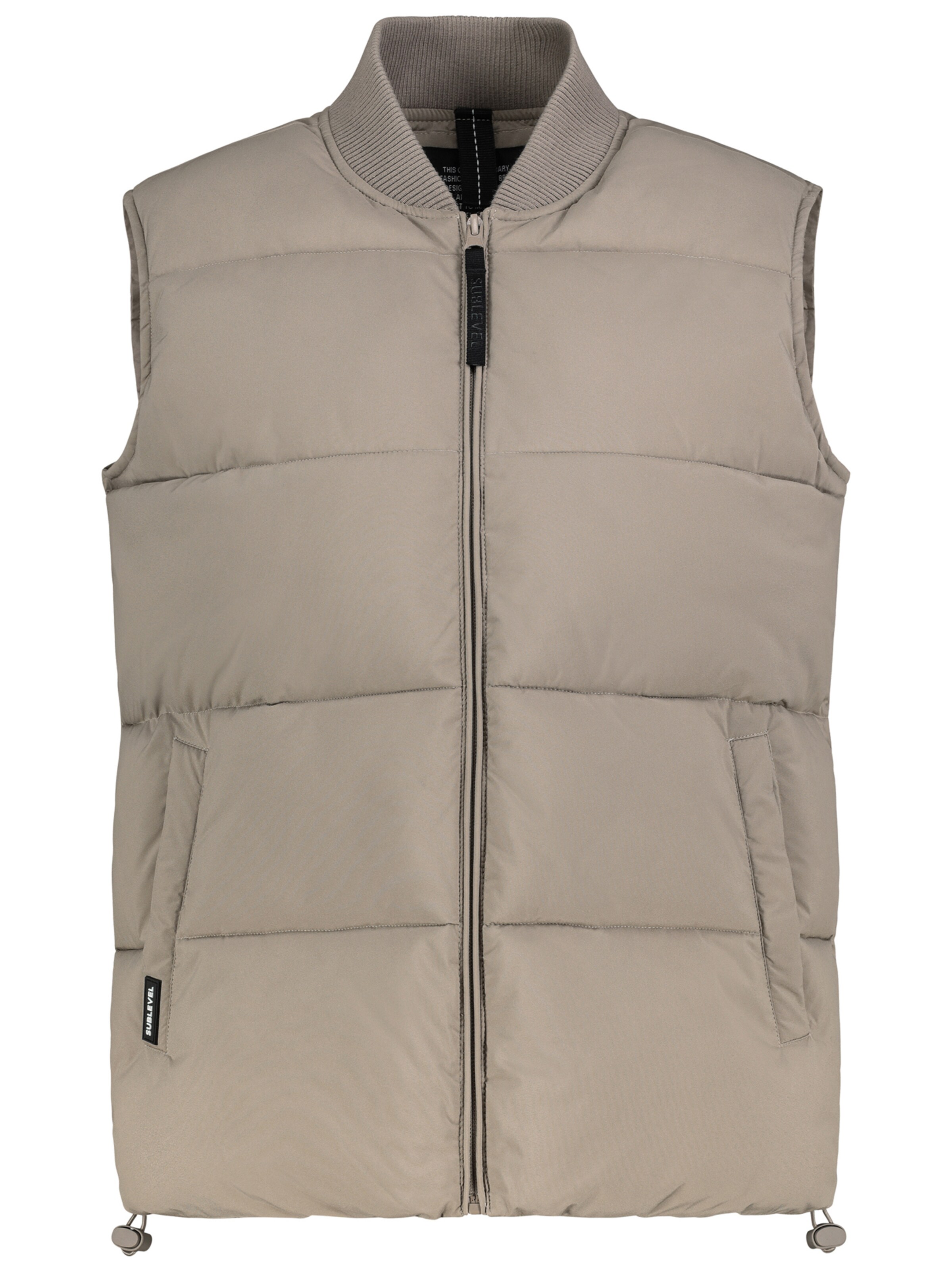 Sublevel Vest in Beige: front