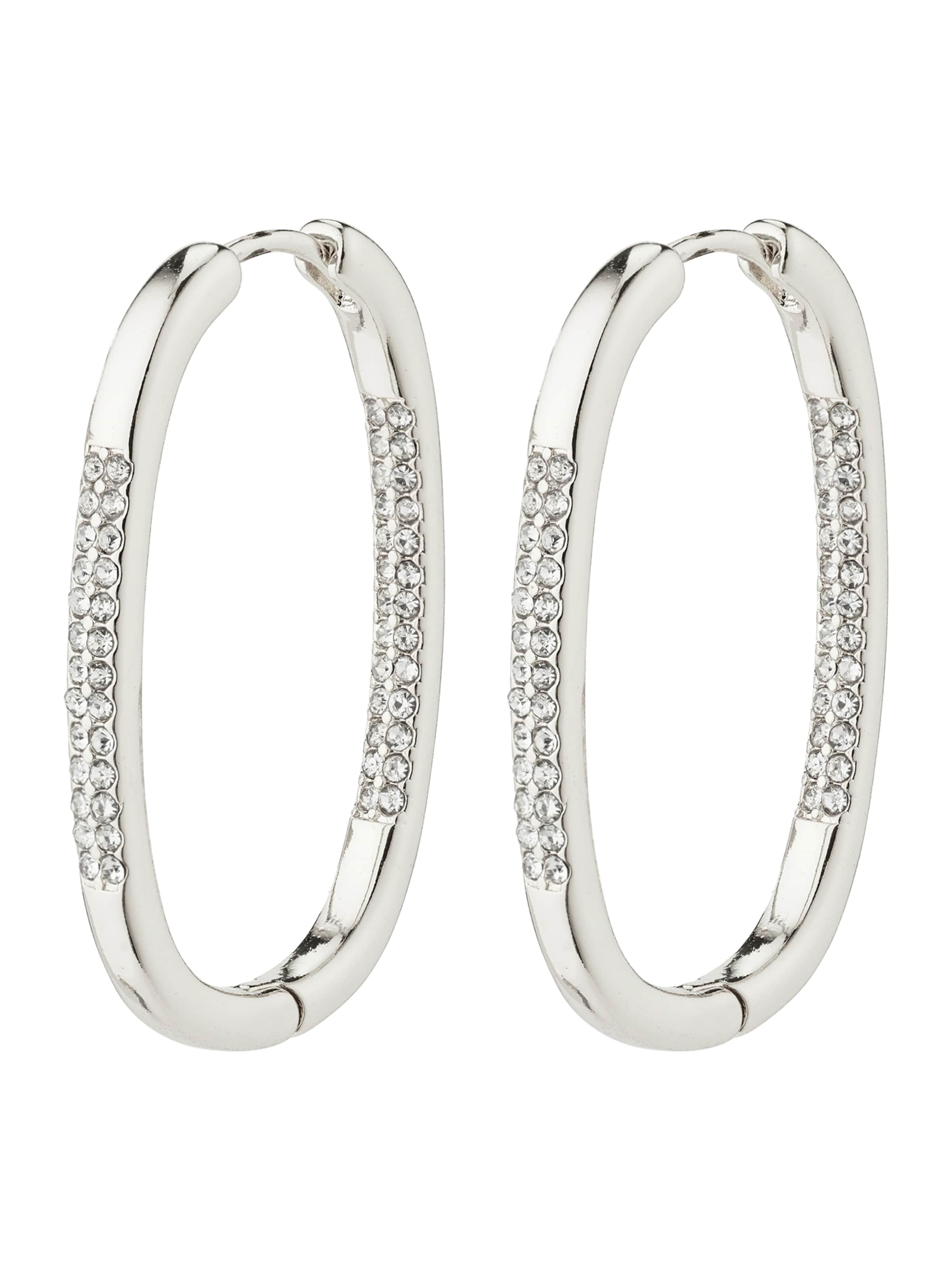 Pilgrim Ohrringe 'Star' in Silber: Vorderseite