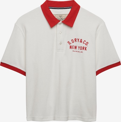 Superdry & Co Poloshirt 'Heritage' in creme / rot, Produktansicht