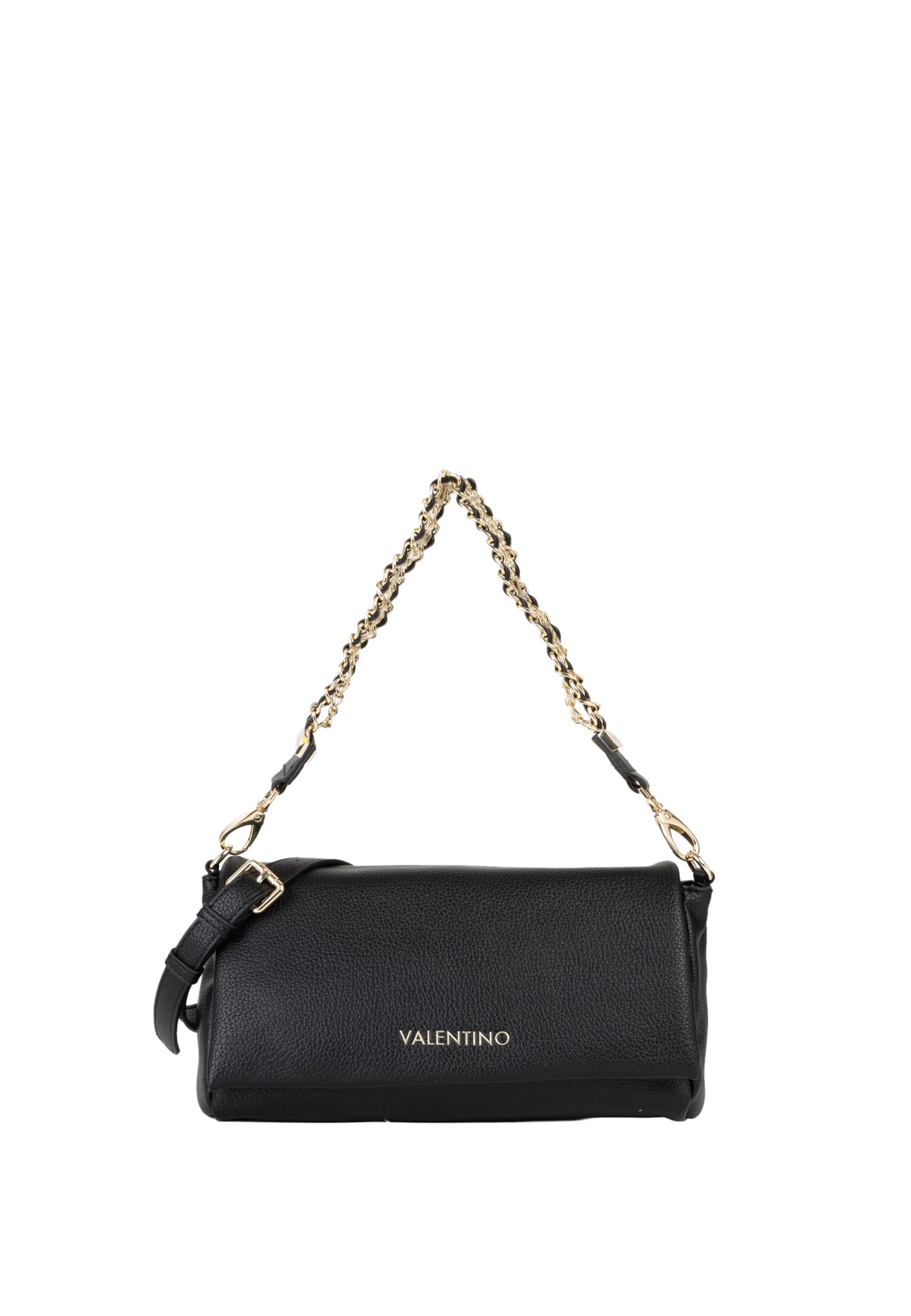 VALENTINO - Bolso de hombro en negro: frente