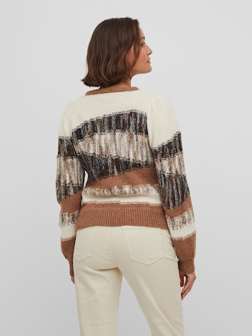 VILA Sweater 'Yoko' in Brown