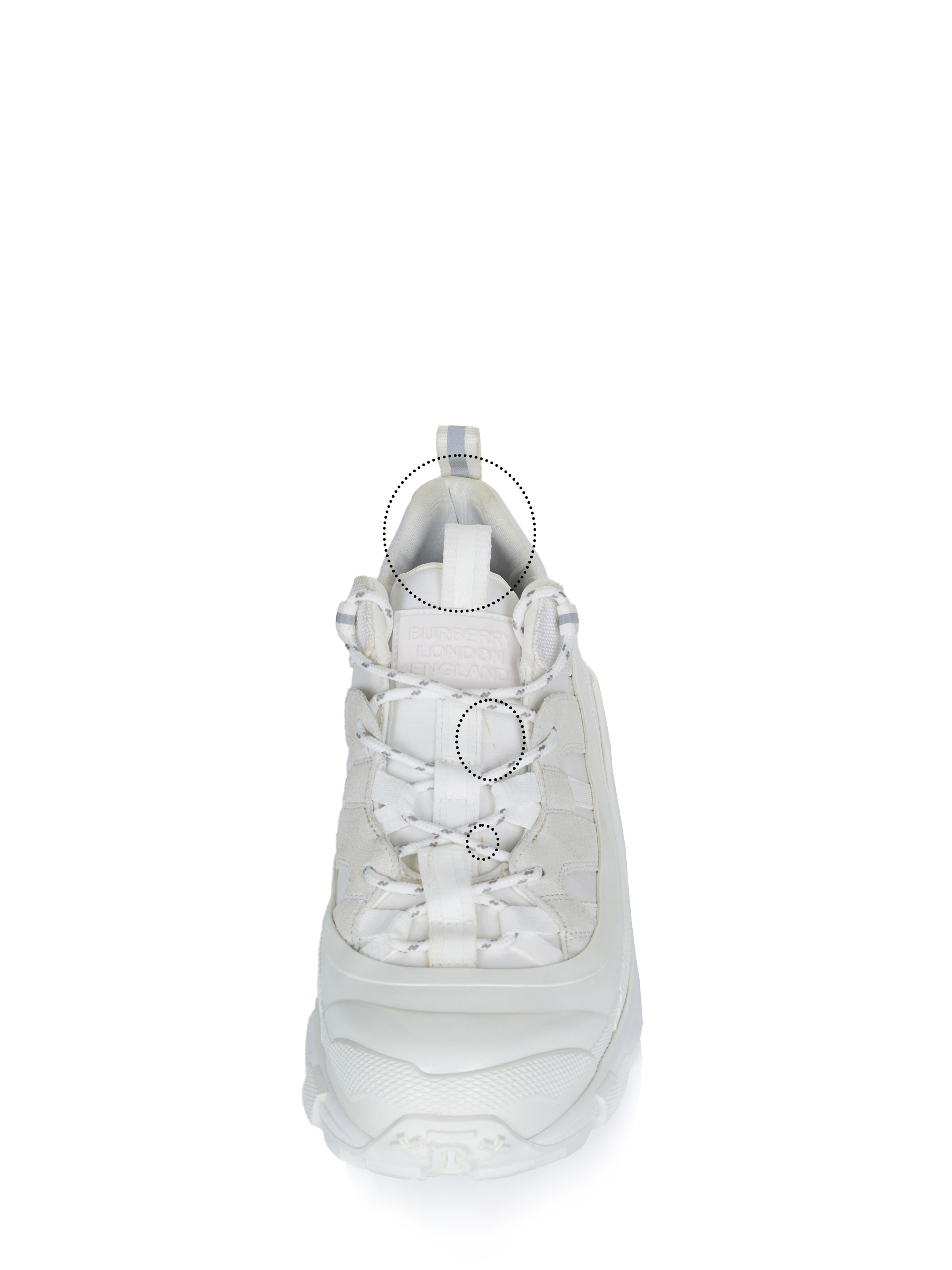 BURBERRY Sneakers laag 'Burberry ARTHUR Sneaker weiss (2te Wahl)' in Wit