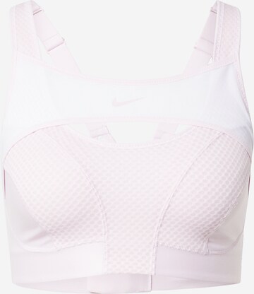 Soutien-gorge de sport 'Alpha' NIKE en rose : devant