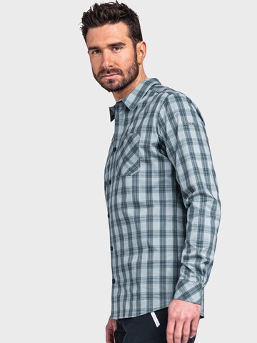 Schöffel Regular fit Functioneel overhemd 'Sobra' in Blauw