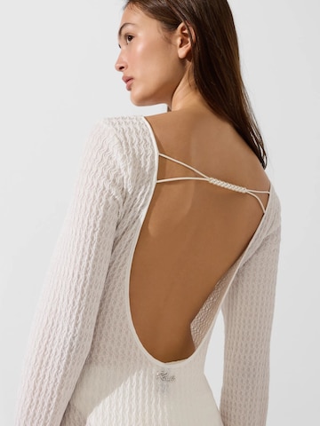Karl Lagerfeld Пляжное платье ' Mini-Strandkleid mit Struktur und Perlen ' в Бежевый