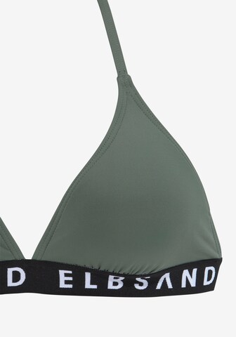 Elbsand Сутиен с триъгълни чашки Бански тип бикини в зелено