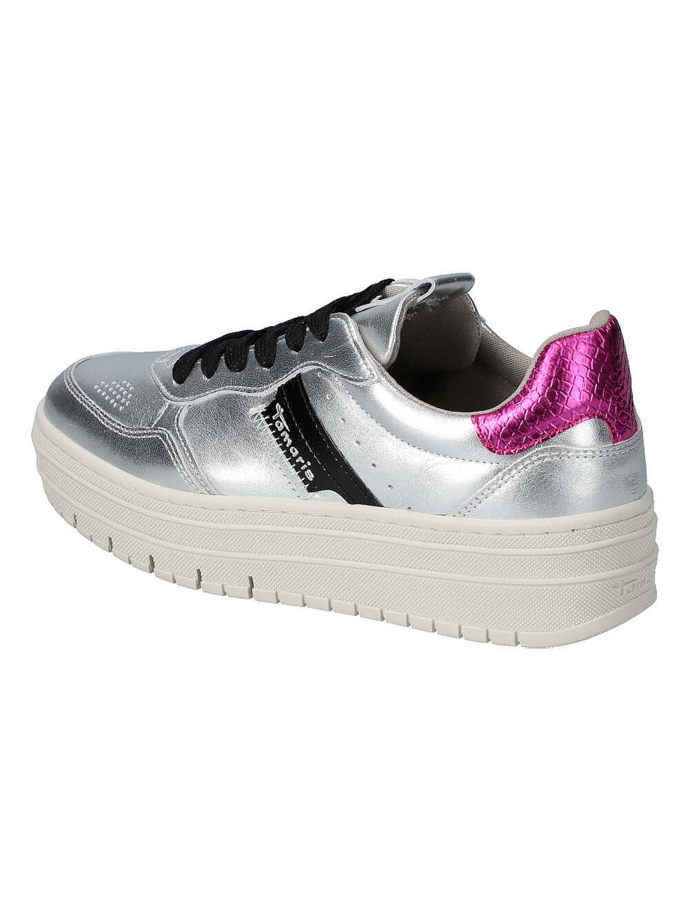 Tamaris Sneakers laag in Zilver