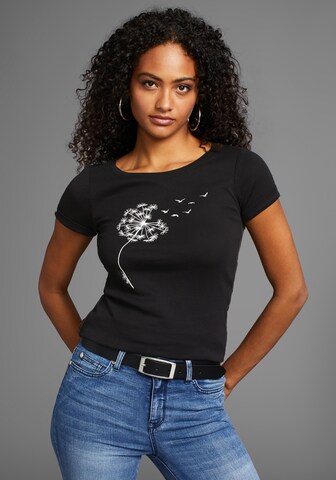 KangaROOS Shirt in Schwarz: Vorderseite