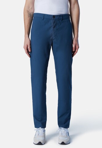 Coupe slim Pantalon chino North Sails en bleu : devant