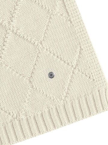 BURLINGTON Schal 'Argyle Accent'‌‌‌‌‌‌ in Weiß