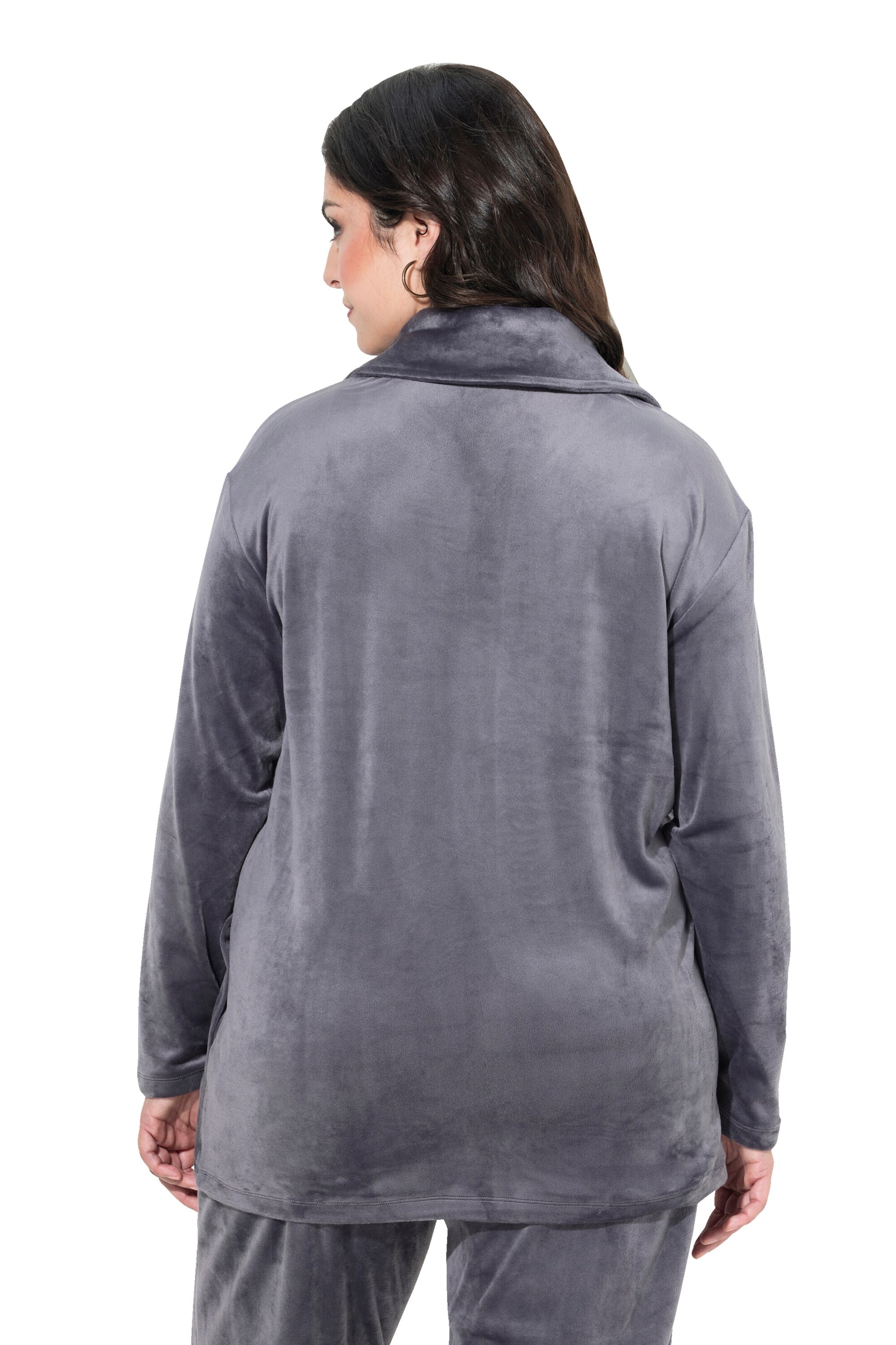 Ulla Popken Sweatjacke in Grau