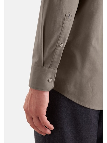 SEIDENSTICKER Regular fit Button Up Shirt in Brown
