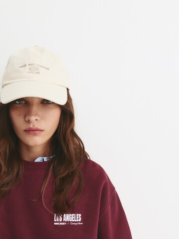 Pull&Bear Sweatshirt 'LOS ANGELES' in Rot