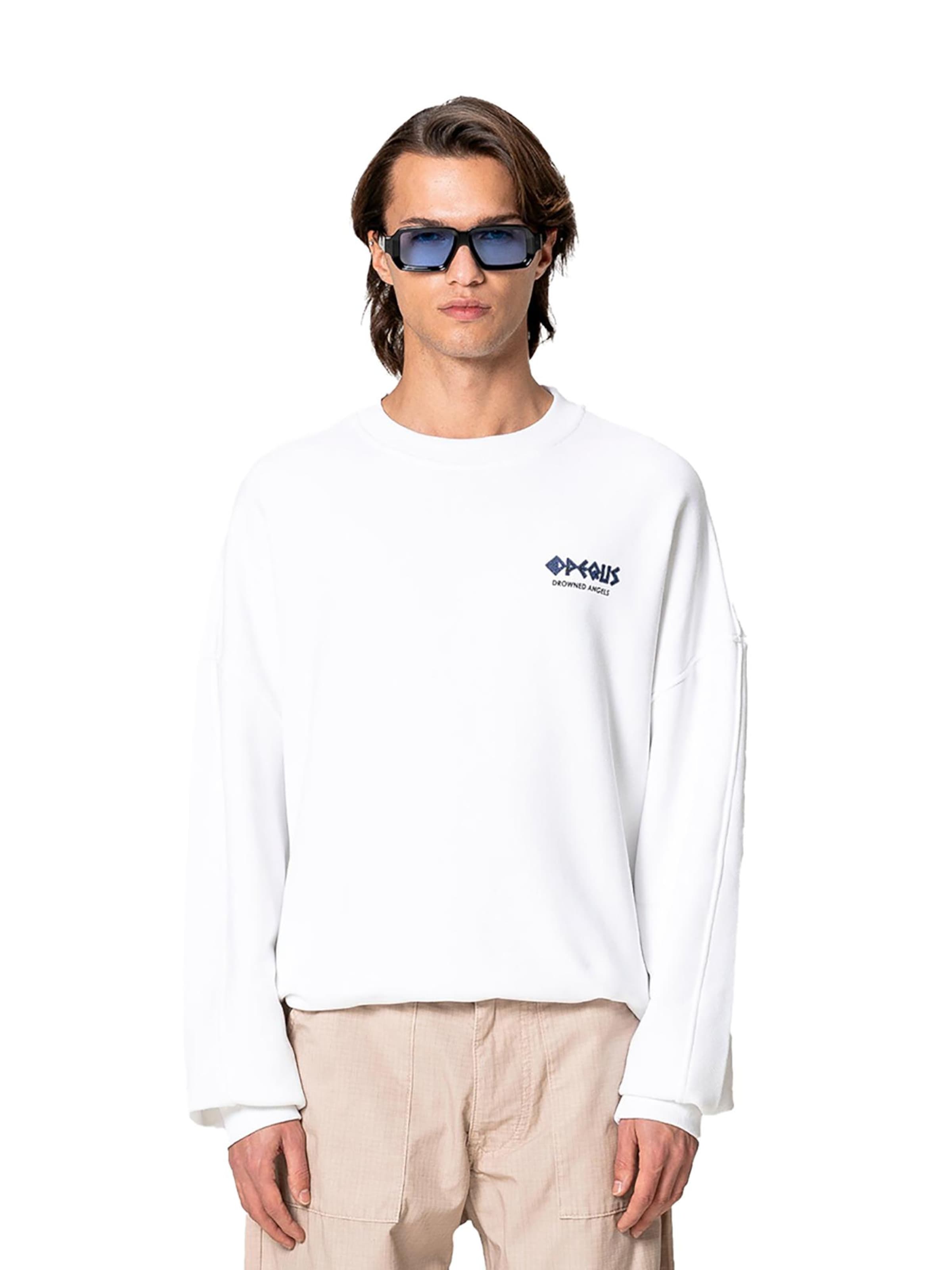 Pequs Sweatshirt in White: front