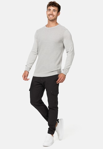 INDICODE JEANS Sweater 'Reign' in Grey