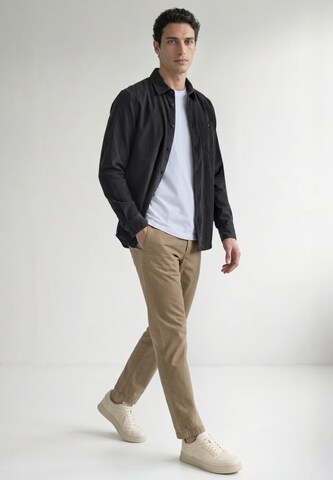 Street One MEN Regular fit Button Up Shirt in Grey