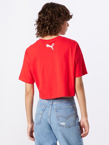 T-shirt fonctionnel PUMA en rouge