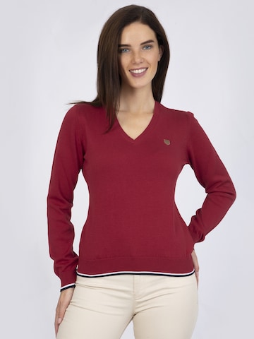 Pullover 'Pergusars' di Sir Raymond Tailor in rosso: frontale