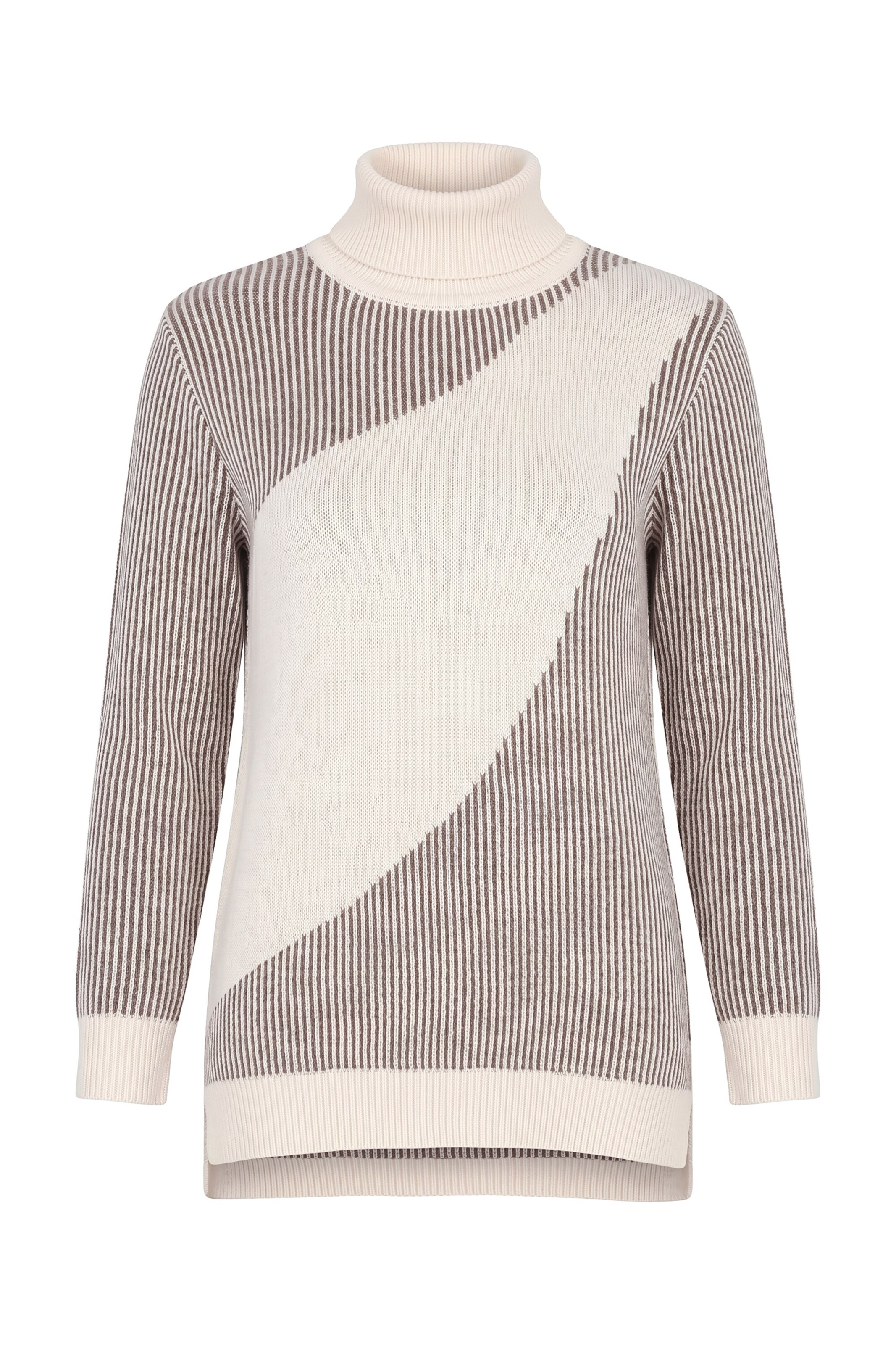 Ulla Popken Trui in Beige: voorkant