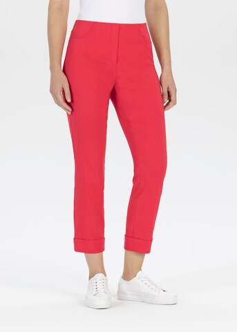 STEHMANN Slimfit Hose in Rot: Vorderseite