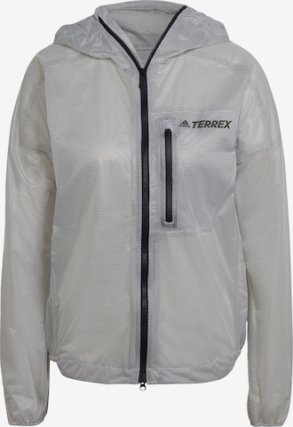 ADIDAS TERREX Športna jakna | siva barva: sprednja stran