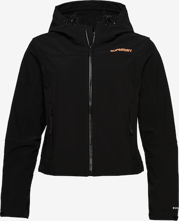 Superdry Funktionsjacke 'CODE TREKKER' in Schwarz: predná strana