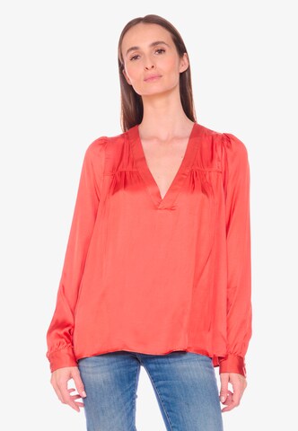 Le Temps Des Cerises Blouse 'CHIMEL' in Red: front