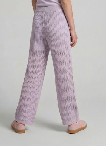TOM TAILOR Wide leg Trousers in Purple