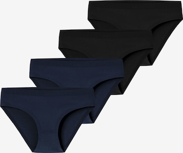 Slip ' Invisible Cotton ' SCHIESSER en bleu : devant