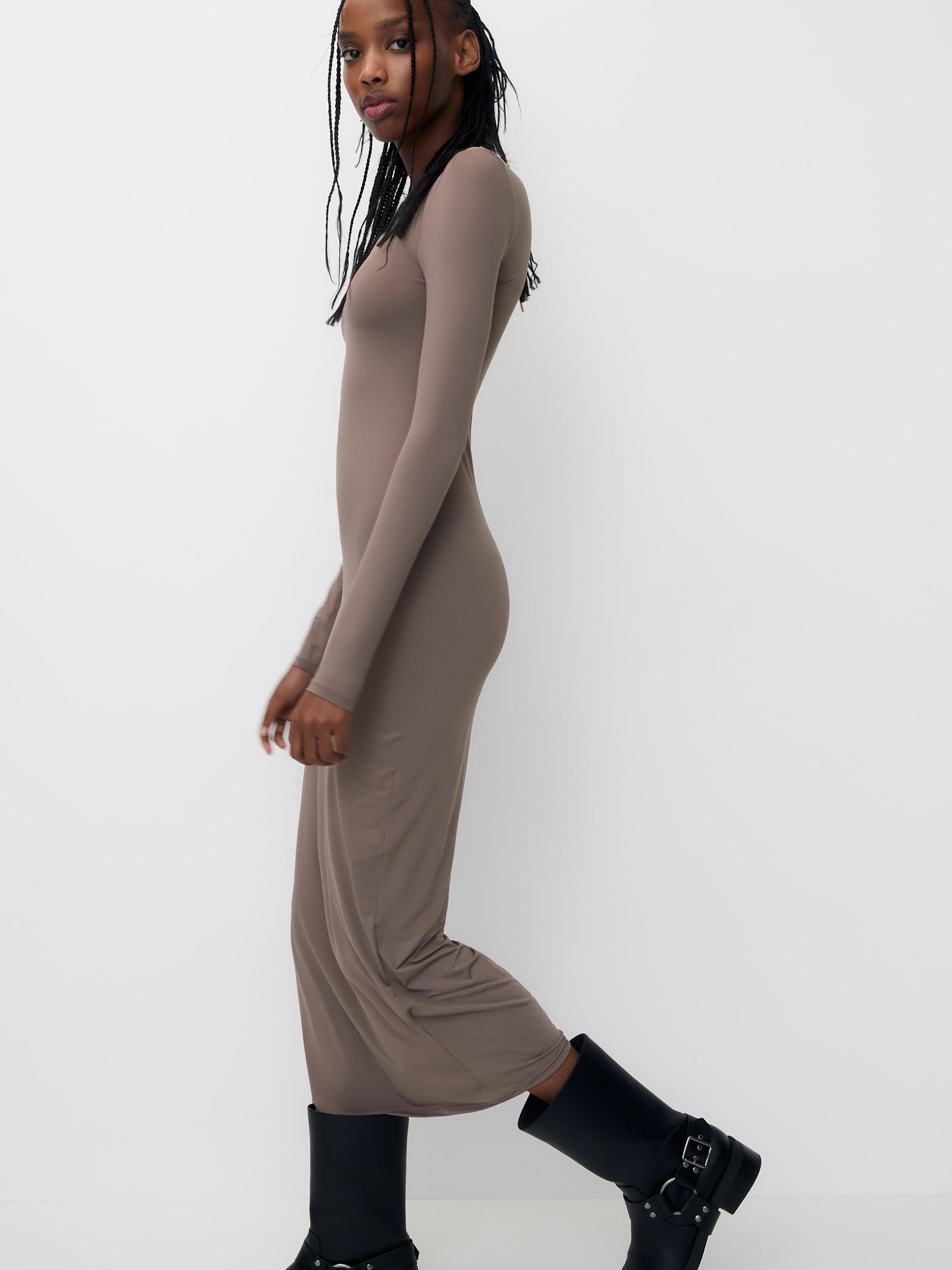 Pull and bear maxi dress online