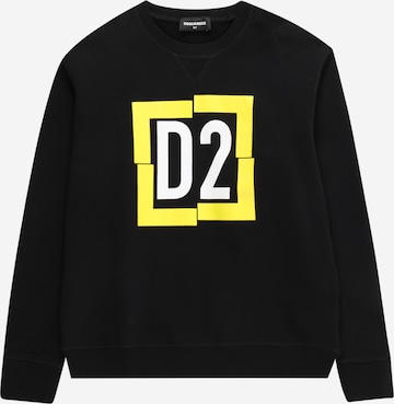 DSQUARED2 Суичър в черно: отпред