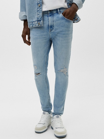 Pull&Bear Skinny Jeans in Blau