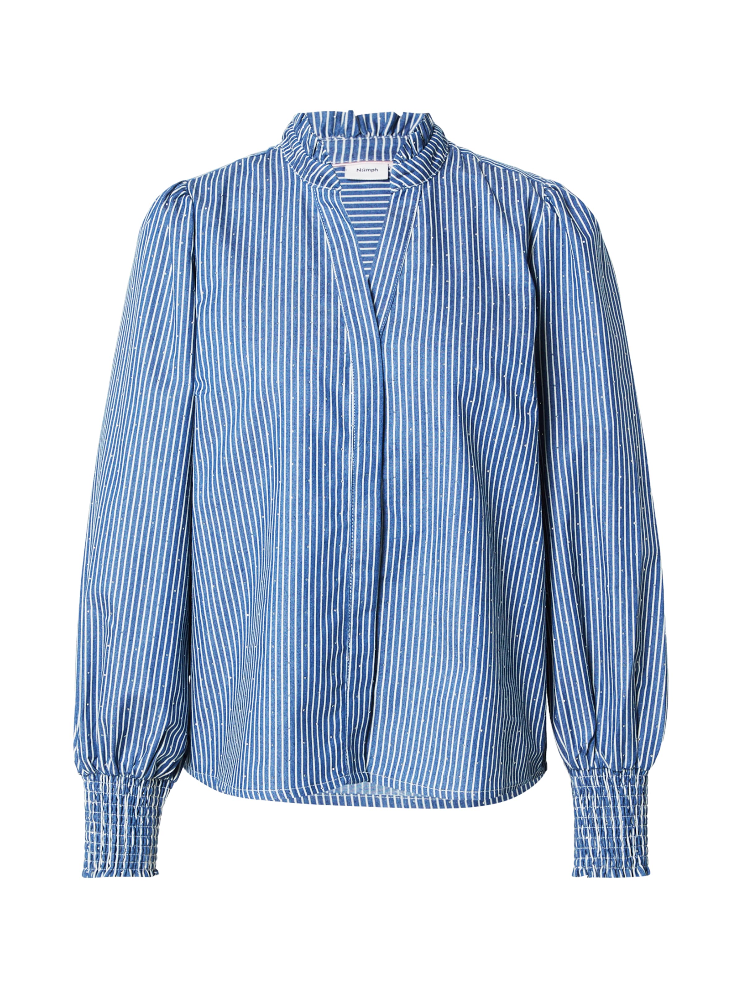 NÜMPH Bluzka 'Emilie' w kolorze niebieski: przód