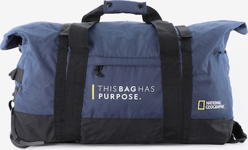 National Geographic Travel Bag 'Pathway' in Blue: front