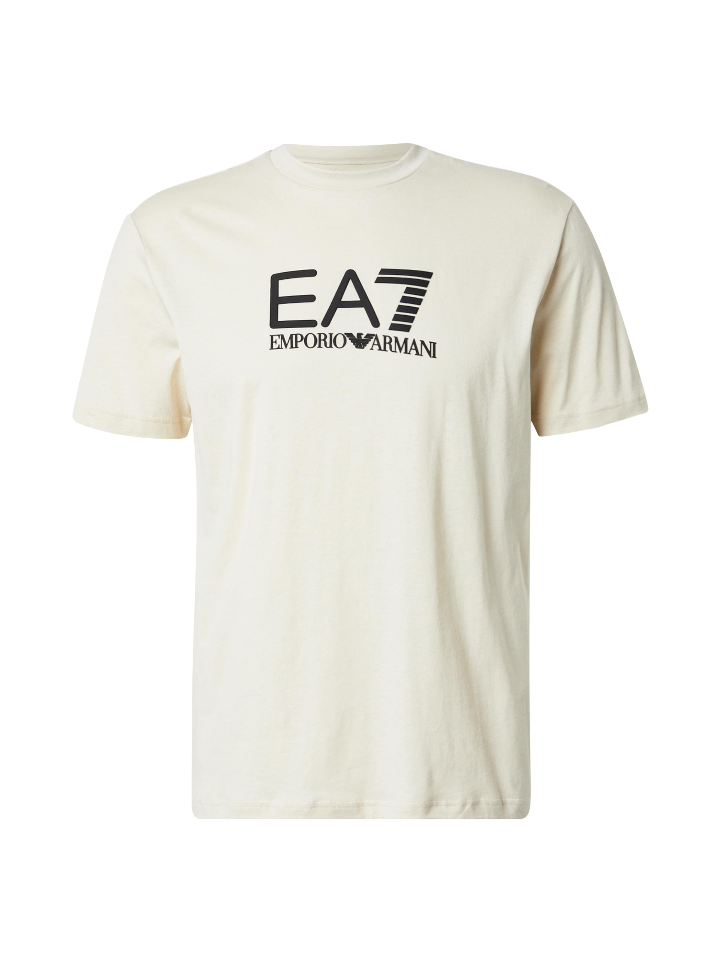 EA7 Emporio Armani Μπλουζάκι 'Visibility' σε μπεζ: μπροστά