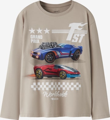 T-Shirt 'NKMNIGEL HOTWHEELS' NAME IT en gris : devant
