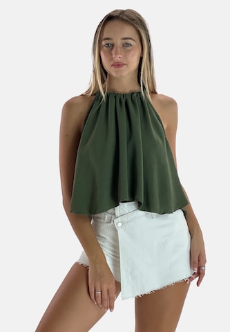 Camicia da donna di Elara in verde