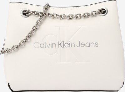 Calvin Klein Jeans Sac bandoulière en argent / blanc cassé, Vue avec produit