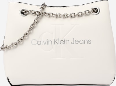 Calvin Klein Jeans Shoulder bag in Silver / Wool white, Item view