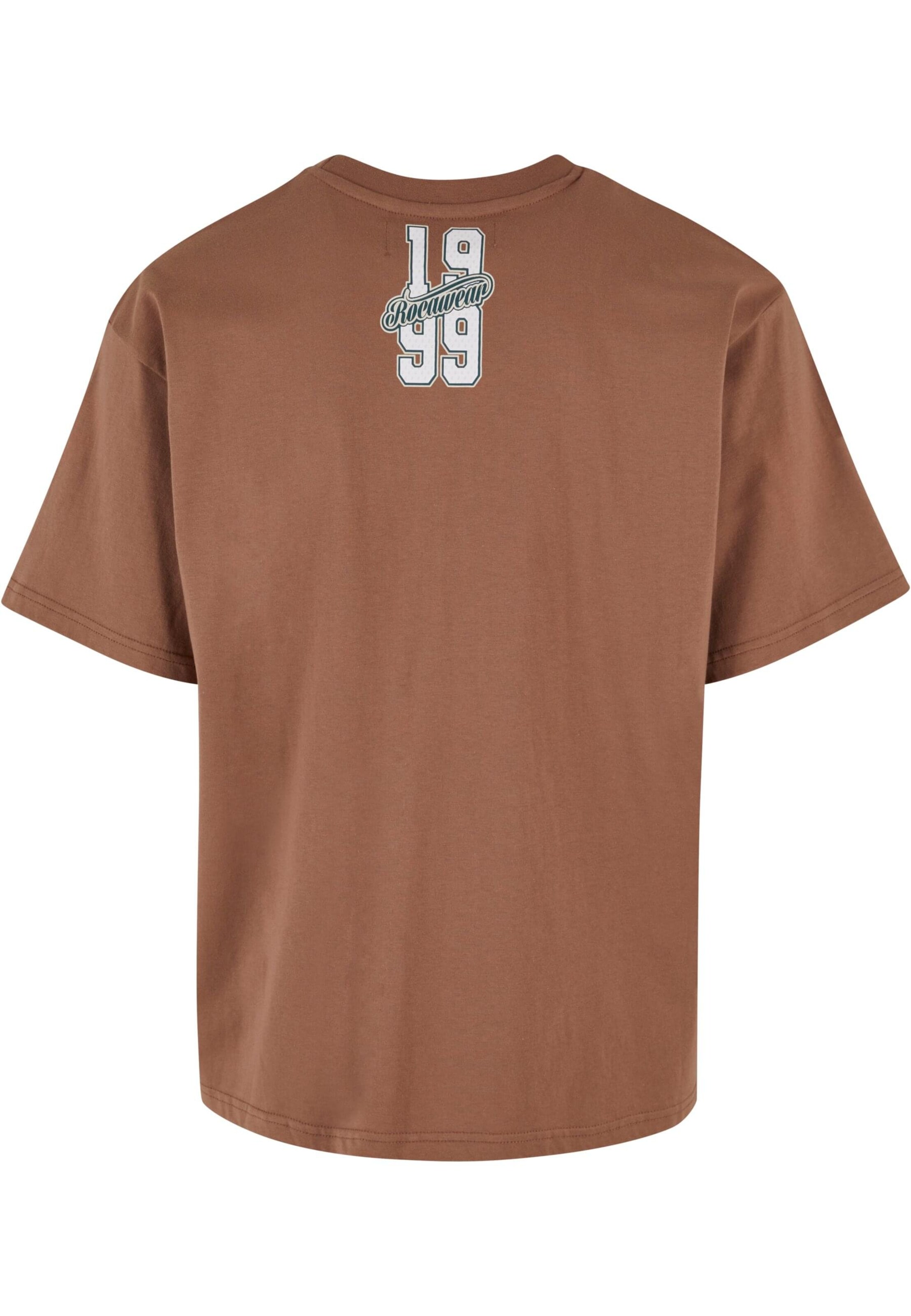 ROCAWEAR T-Shirt 'Luisville' in Braun