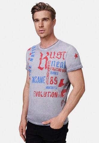 Rusty Neal Shirt in Grijs: voorkant