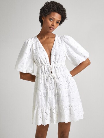 Pepe Jeans Dress ' DELIA ' in White: front