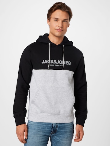 Bluză de molton 'Urban' de la JACK & JONES pe negru: față