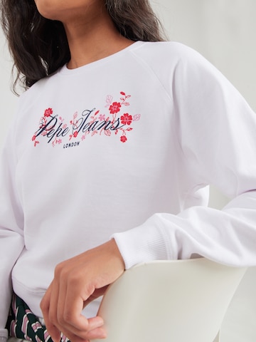 Pepe Jeans Sweatshirt in Weiß