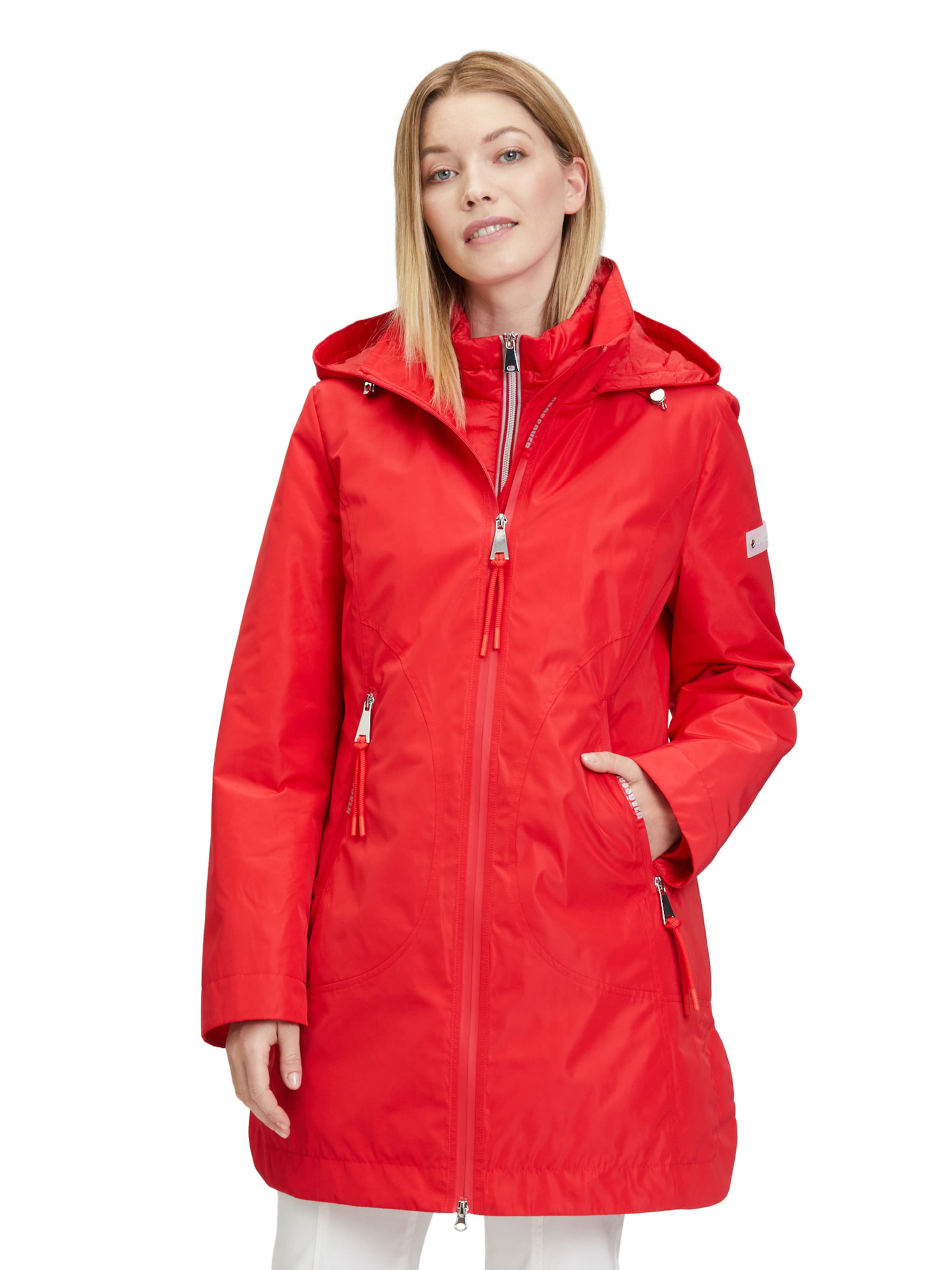 Betty barclay quilted hooded coat sale